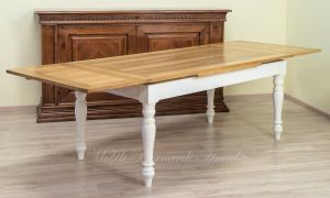 Tavolo in legno con prolunghe - finiture e dimensioni personalizzabili