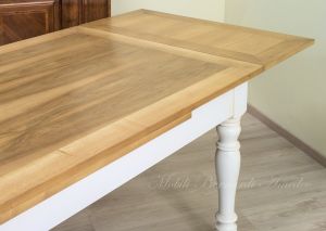 Tavolo in legno con prolunghe - finiture e dimensioni personalizzabili