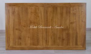 Tavolo classico in legno piallato a mano con prolunghe centrali