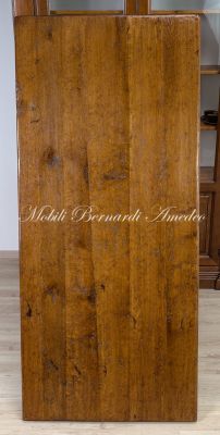 TM70 Tavolo in rovere massello con gambe in ferro battuto
