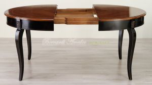 Tavolo ovale con prolunghe 130x100 cm