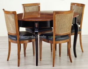 Tavolo ovale con prolunghe 130x100 cm