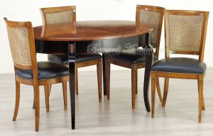 Tavolo ovale con prolunghe 130x100 cm