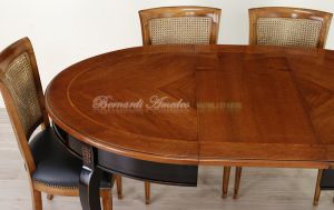 Tavolo ovale con prolunghe 130x100 cm