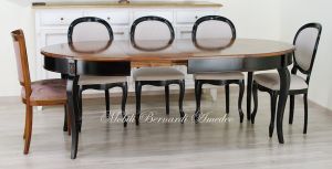 Tavolo ovale con prolunghe 130x100 cm