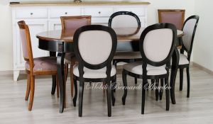Tavolo ovale con prolunghe 130x100 cm