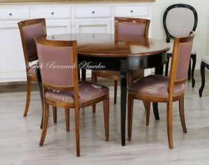 Tavolo ovale con prolunghe 130x100 cm