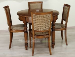 Tavolo classico rotondo con allunghi