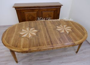 Tavolo rotondo in legno produzione artigianale