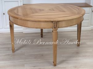 TA815 Tavolo rotondo in legno con 4 prolunghe