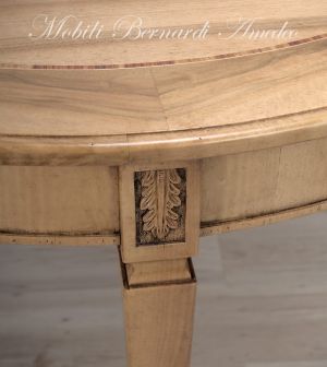 TA815 Tavolo rotondo in legno con 4 prolunghe
