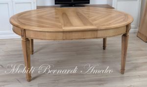 TA815 Tavolo rotondo in legno con 4 prolunghe