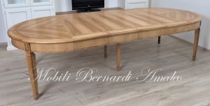 TA815 Tavolo rotondo in legno con 4 prolunghe
