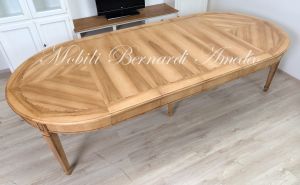 TA815 Tavolo rotondo in legno con 4 prolunghe