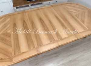 TA815 Tavolo rotondo in legno con 4 prolunghe