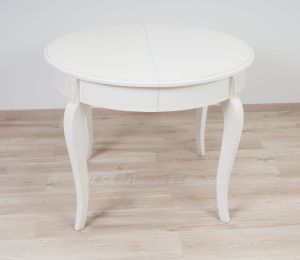 Tavolo Rotondo Bianco 3 Prolunghe 01