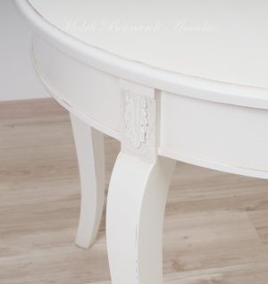 Tavolo Rotondo Bianco 3 Prolunghe 02