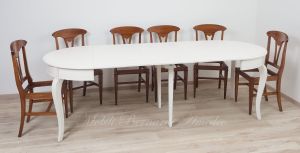 Tavolo Rotondo Bianco 3 Prolunghe 06