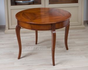 Tavolo rotondo classico con prolunghe diametro 100 cm