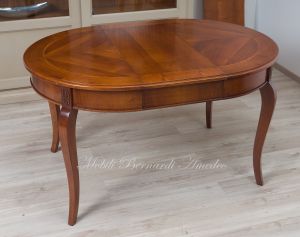 Tavolo rotondo classico con prolunghe diametro 100 cm