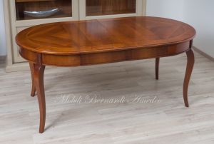 Tavolo rotondo classico con prolunghe diametro 100 cm