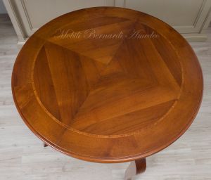 Tavolo rotondo classico con prolunghe diametro 100 cm