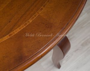 Tavolo rotondo classico con prolunghe diametro 100 cm