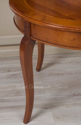 Tavolo rotondo classico con prolunghe diametro 100 cm