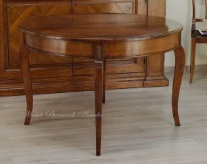 Tavolo diametro 120 cm con 1 allunga da 50/60 cm