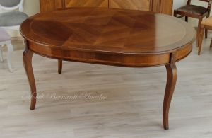 Tavolo diametro 120 cm con 1 allunga da 50/60 cm