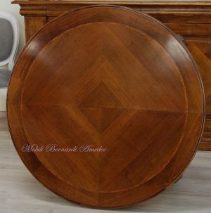 Tavolo diametro 120 cm con 1 allunga da 50/60 cm