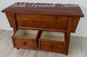 Original antique sideboard restored in solid wood