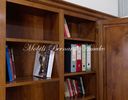 Libreria in legno massello stile classico mobile a due corpi