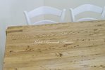 Tavolone in legno massello - dettaglio finitura