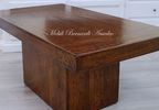 Tavolino da salotto in legno massiccio piallato a mano