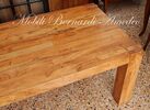 Tavolo moderno in legno massello di ulivo
